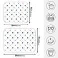 thumbnail image 2 of Ryvnso Paw Flower Checkered Dish Drying Mat for Kitchen Countertop 18x24 Large Dish Pad Drainer Rack Dish Sink Mats, 2 of 7