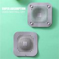 thumbnail image 3 of Hair Catcher,Square Drain Cover for Shower Silicone Hair Stopper with Suction Cups,Easy to Install Suit for Bathroom,Bathtub,Kitchen 2 Pack, 3 of 5