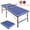 Blue#63, variant on Table Tennis Table 8ft Blue Mid-Size Ping Pong Conversion Top Foldable & Portable Table Tennis Table Top for Indoor Games,Indoor Ping Pong Table