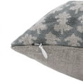 thumbnail image 3 of Fabdivine Block Print Throw Pillow Cover, 24x24 Inch Thick Linen Decorative Cushion Cover, Geometrical Boho Design Green Pillow Cover for Sofa And Couch, 3 of 5