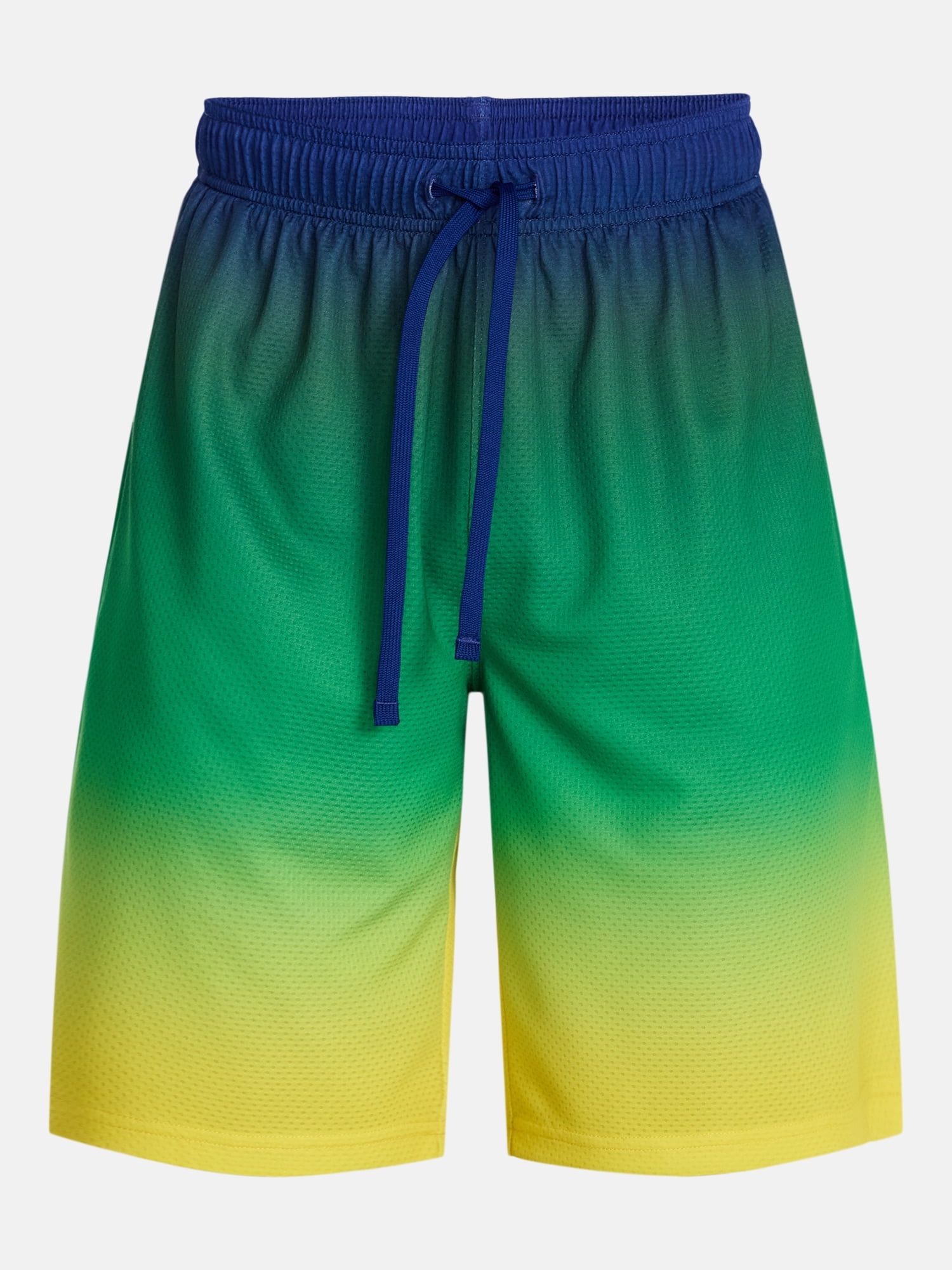 Athletic Works Men's and Big Men's Ombre Mesh Shorts, 7" Inseam, Sizes XS-5XL
