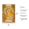 thumbnail image 2 of Zodiac (Zodiaque) Calendar - La Plume Magazine - Vintage France Advertising Poster by Alphonse Mucha c.1896 - 8 x 12 inch Vintage Metal Tin Sign, 2 of 4