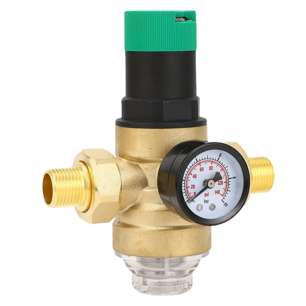 Regulador De Presión De Agua De Latón, Reductor De Presión De Agua Con Filtro, Fácil Instalación, Válvula De Control De Presión De Agua Adecuada Para La