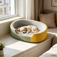 thumbnail image 6 of All-Season Washable Pet Bed Pad Soft Thickened Support Cushion Removable Cover Anti-Slip Sleeping Mat for Small Dogs Cats Indoor Rest,Yellow, 6 of 6