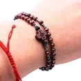 thumbnail image 1 of 2pcs Men Wooden Beads Cross Bracelets Meditation Prayer Chain Catholic Christian, 1 of 5
