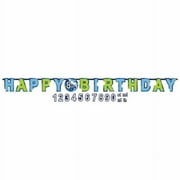 Shark Birthday Party Jumbo Add An Age Letter Banner (1ct)