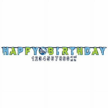 Shark Birthday Party Jumbo Add An Age Letter Banner (1ct)