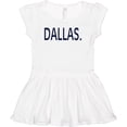 thumbnail image 3 of Inktastic Dallas in Blue Text Girls Baby Dress, 3 of 5
