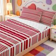 thumbnail image 3 of Erosebridal Linear Geometric Zipper Full Size Comforter Sets with Fitted Sheet and 2 Pillowcases,Aesthetic Stripes Zipper Bedding Set,Reversible,4-Piece, 3 of 7