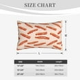 thumbnail image 3 of Plush Throw Pillow Covers, Bacon Print No.909 Pillow Cases with Invisible Zipper, Breathable Microfiber Pillow Cases Standard Size for Sleeping Bedroom Sofa Living Room 16x24, 3 of 5
