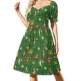 thumbnail image 2 of Vestido de manga corta Dragon's Ramen para mujer, vestidos largos, vestido de playa para mujer, elegante vestido de lujo., 2 of 7