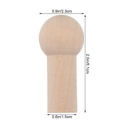 FUEENIRVA Dially Bamboo Peg Hangers, and Easy to Install - 8Pcs