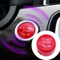 thumbnail image 3 of Cubierta del interruptor de botón de arranque y parada del motor para BMW F01 F02 F10 F11 (rojo), 3 of 5
