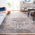 thumbnail image 2 of SAFAVIEH Shivan Tiphanie Traditional Distressed Area Rug, Grey/Blue, 10' x 14', 2 of 8
