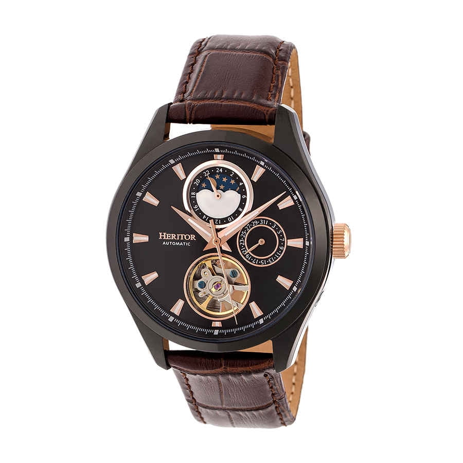 Reign Nehru Leather-Band Automatic Men display picture 3