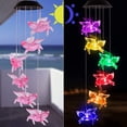 thumbnail image 5 of Campanas de viento solares de cerdos voladores para exteriores, impermeables, con energía Solar, luz LED cambiante, Color de luz, cerdos voladores, campana de viento romántica móvil, 5 of 5