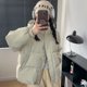 thumbnail image 5 of Chaqueta de plumón para mujer, abrigo corto de invierno cálido, holgado, con capucha, de pato blanco, chaqueta de plumón, moda, ocio, color sólido, parka, 5 of 5