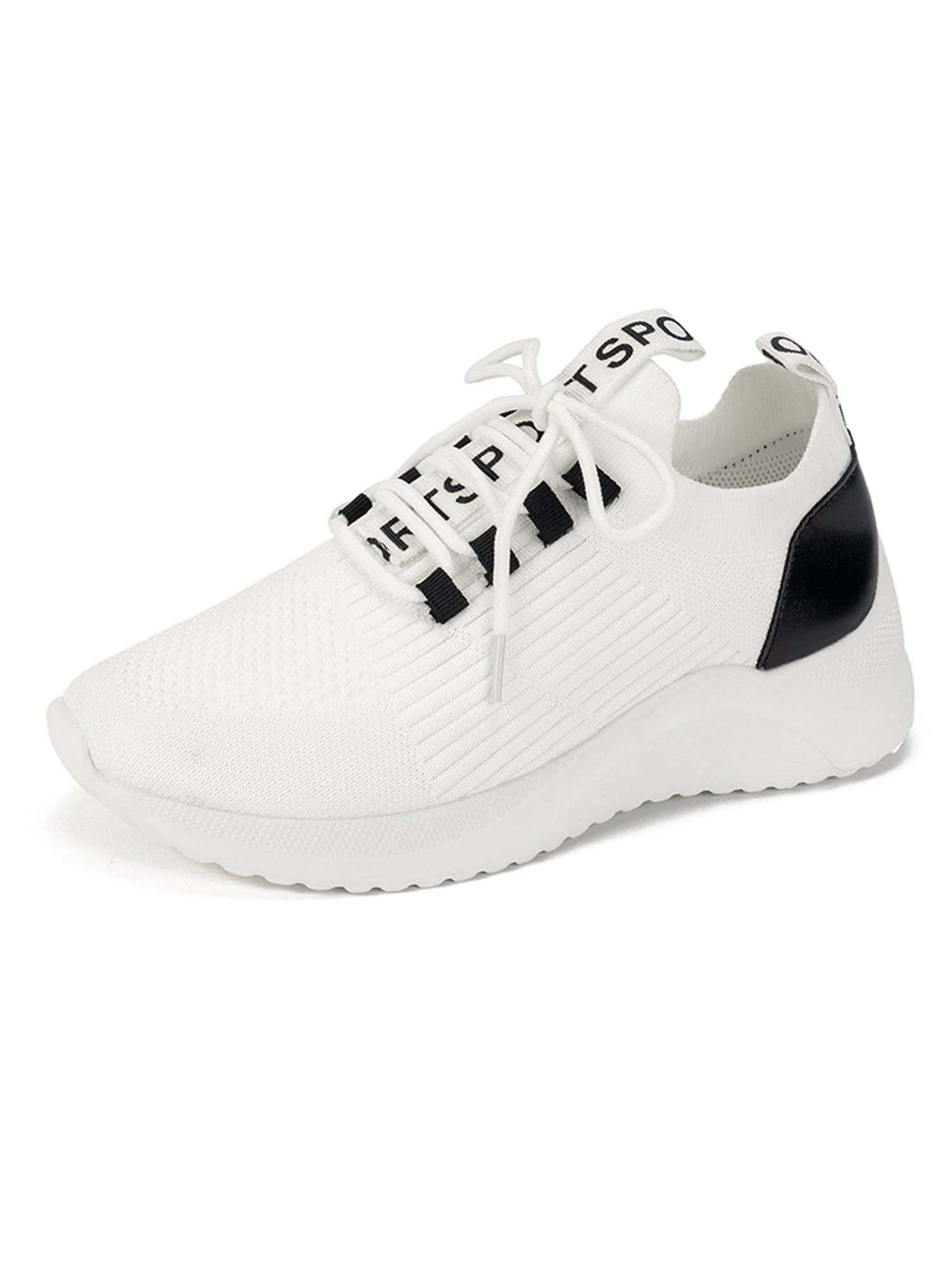 Daeful Womens Running Shoe Knit Upper Trainers Slip On Sock Sneakers