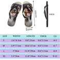 thumbnail image 2 of Dreamtimes Flip Flops Slippers Vintage Dog Puppy Clouds Sky for Women Girl Men Sandals Beach Summer Shower Slippers, 2 of 5