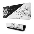 thumbnail image 1 of Alfombrilla de ratón ZHAOCHENG grande y extendida diseño de cerezo japonés blanco y negro Bordes cosidos, 1 of 3