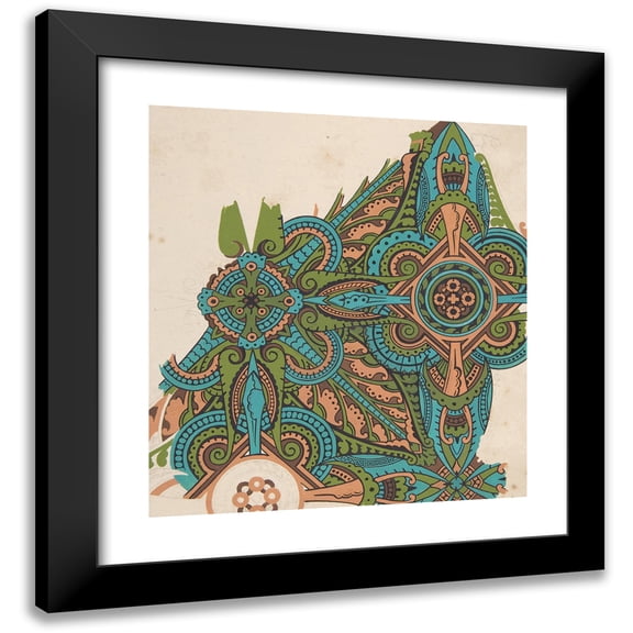 Christopher Dresser 12x13 Black Modern Framed Museum Art Print Titled - Design Drawing (ca. 1883)