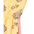 thumbnail image 4 of Pusheen Girls Spring Floral Sleeveless Playsuit, 4 of 7