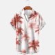 thumbnail image 4 of Camisetas de Lino para Hombres Vintage Bowling Manga Corta Cuello Cubano, Retro Playa Y Verano Hombre Manga Corta Botón Abajo Camisetas, 4 of 6