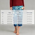 thumbnail image 4 of Cmtiyu Christmas Pajama Pants Women Christmas Printed Elastic Waist Drawstring Pajama Bottoms Casual Comfy Loose Lounge Sleep Capri Pants S-3XL, 4 of 5