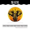 thumbnail image 2 of erolrail Rustic Wall Clock,Silent Non Ticking Wall Clocks for Living Room,Bedroom,Kitchen 12IN Indian Elephant Mnadala Yellow Creative, 2 of 5