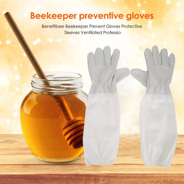 Manga De Protección De Manos Antipicaduras 1 par de guantes protectores para apicultor, mangas antiabejas para apicultura