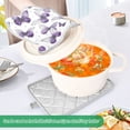 thumbnail image 4 of 2 Pack Pot Holders for Kitchen Heat Resistant Hot Pads Sets for Cooking Baking Lavender-colored Butterfly Pattern, 4 of 7