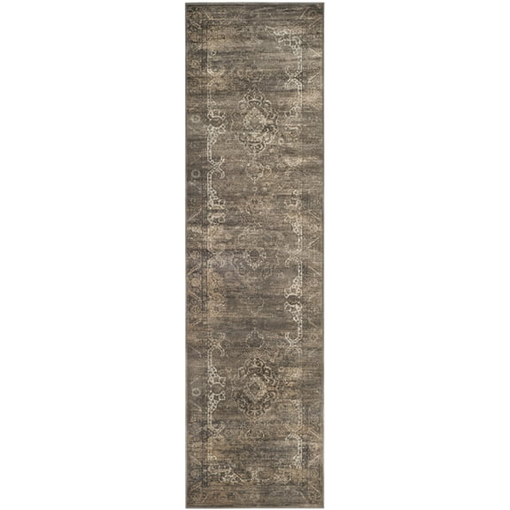 SAFAVIEH Vintage Cennetig Traditional Runner Rug, Soft Anthracite, 2'2" x 8'