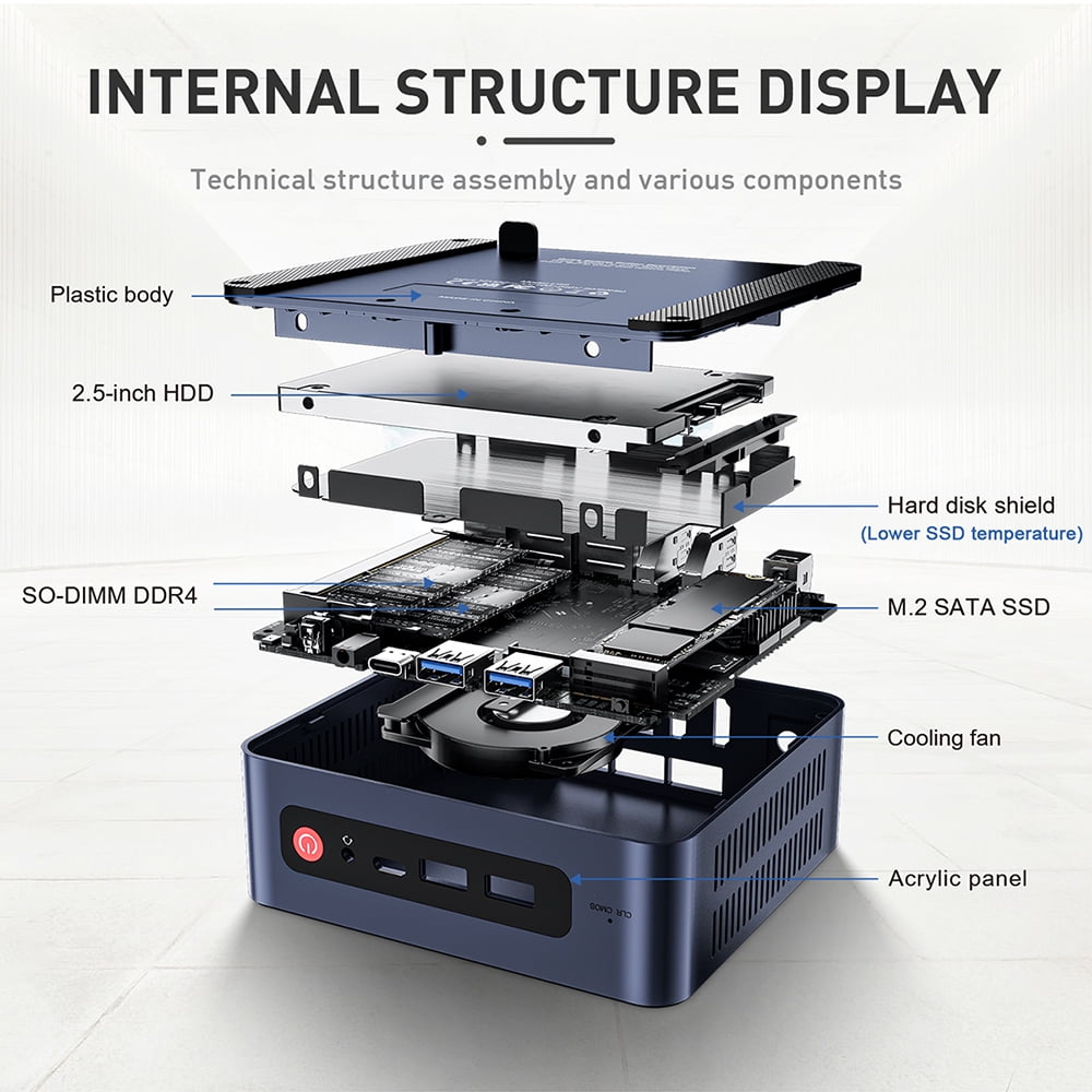 Beelink U59 Pro Mini PC 11th Gen Intel Celeron N5105 4C 4T