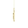 thumbnail image 2 of Araiya Fine Jewelry 14k Yellow Gold Round-shape Lab Grown Diamond Dog tag Pendant with Gold Plated Cable Chain Nacklace (1 cttw, D-F Color, VS1 Clarity) 18", 2 of 7