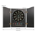 thumbnail image 3 of TFCFL Dartboard Cabinet Set Dart Board Electronic Scoreboard Dart Machine Cabinet with 12x Darts, 3 of 15