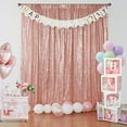 thumbnail image 2 of XmhyTop-A Cortinas con purpurina (2 unidades, 60 x 240 cm), Telón de fondo brillante para fiestas, decoración de fiestas, Oro rosa, 2 of 5