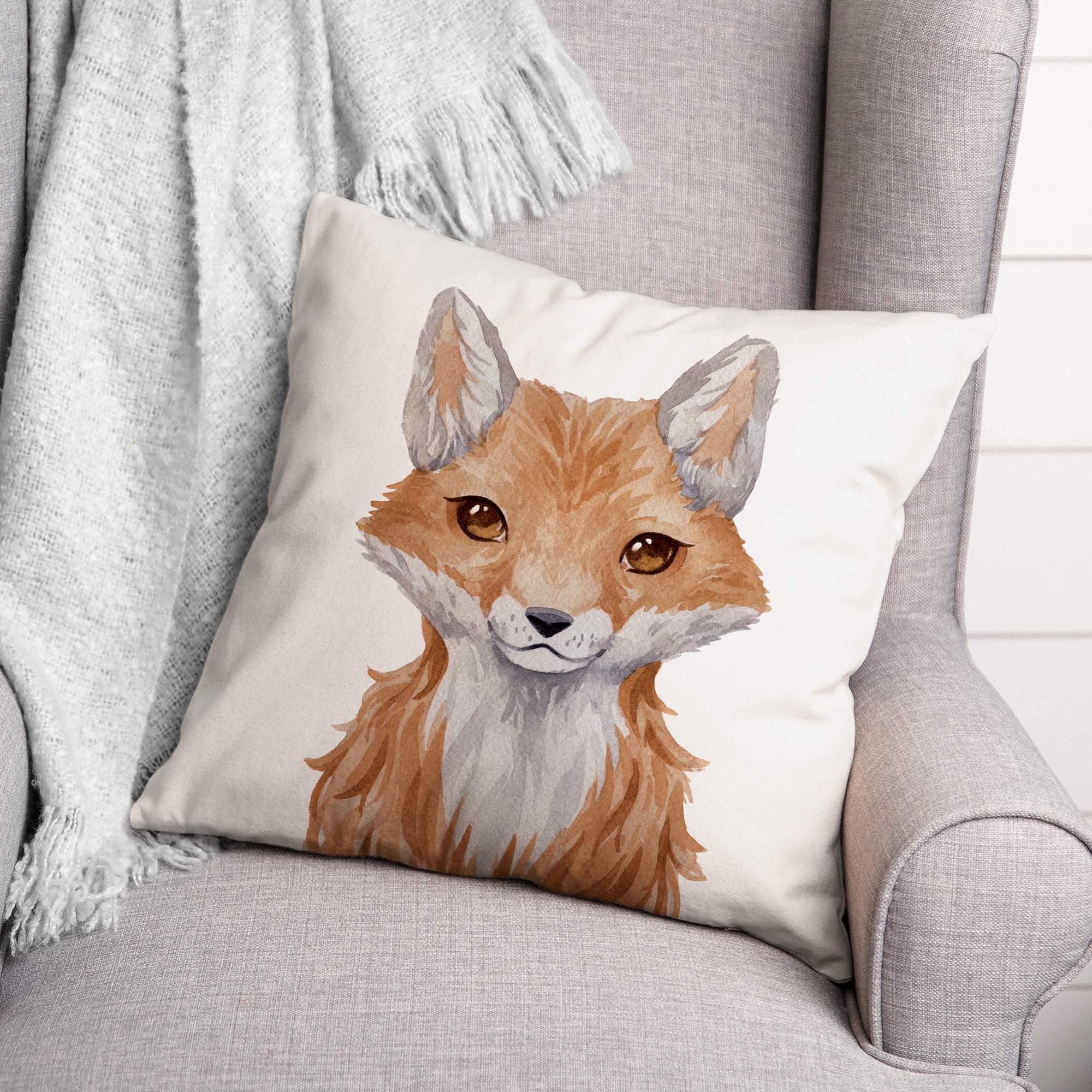 Creative Products Baby Fox 18 x 18 Spun Poly Pillow