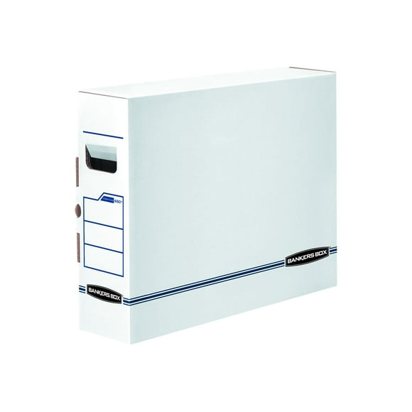 Bankers Box X-Ray - Box file - spine width: 15.7 in - for 5 in x 18.74 in - white, blue