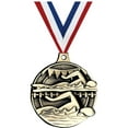 thumbnail image 1 of Swim Medals, 2" Gold Diecast Swim Medal Award 50 Pack, 1 of 2