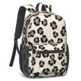 thumbnail image 2 of Brown and Beige Leopard Print 17" School Backpacks for Teens,Waterproof Oxford Fabric,S-Shape Padded Straps for School,Travel,Hiking,Camping, 2 of 6