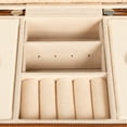 thumbnail image 5 of Household Essentials Vegan Leather Travel Jewelry Organizer Box, Caramel Color, 5 of 13