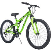 Huffy 27.5" Carnage Mens Mountain Bike, Mid-Fat Plus Tires, Green