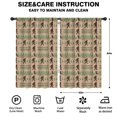 thumbnail image 2 of Blackout Kids Curtains,Bigfoot and Tree Brown Pattern Children's Insulated Curtains Set Of 2,Bedroom Essentials,Toddler Room Decor 52"x84", 2 of 5
