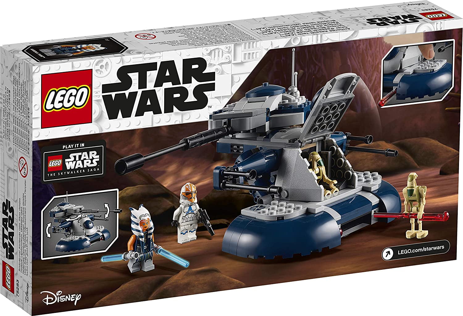 Lego Star Wars Armored Assault Tank (AAT) Set with Ahsoka Tano Minifigure single