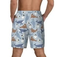 thumbnail image 2 of Haiem Seal Fox Seagull Whales Mens Swim Trunks with Compression Liner 2 in 1 Swimming Shorts Stretch Swimwear Quick Dry,Board Shorts-Small, 2 of 9