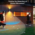 thumbnail image 2 of Outdoor Wall Lights Outdoor PIR Motion Sensor Up Down Wall Light IP44 Security Lights Matte Black 240V - Incl. 2X 5W Warm White LED Bulbs, 2 of 5