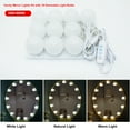 thumbnail image 2 of Labymos Kit de Lumières de Miroir à LED avec 10 Ampoules 3 Modes d'Éclairage et 10 Niveaux de Luminosité, 2 of 8