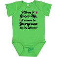 thumbnail image 3 of Inktastic Gorgeous Like My Godmother Girls Baby Bodysuit, 3 of 5