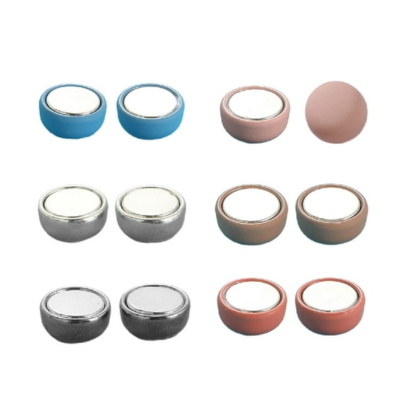 Yoetaun 6 Pairs Hijab Fasteners Magnetic Hijab Scarf Clip Magnetic Buttons Hijab Magnet Brooch Collar Clip Cufflink for Hijab Color B