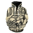 thumbnail image 1 of Sudadera con capucha y cremallera para hombre, diseño de coche clásico de dibujos animados, divertida, para adolescentes, primavera 2024, gran oferta, con estampado 3D, informal, con capucha, estilo h, 1 of 6